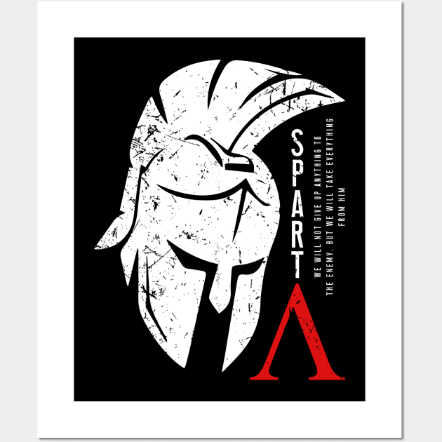 The motto of the Spartans Wall Art by Lolebomb